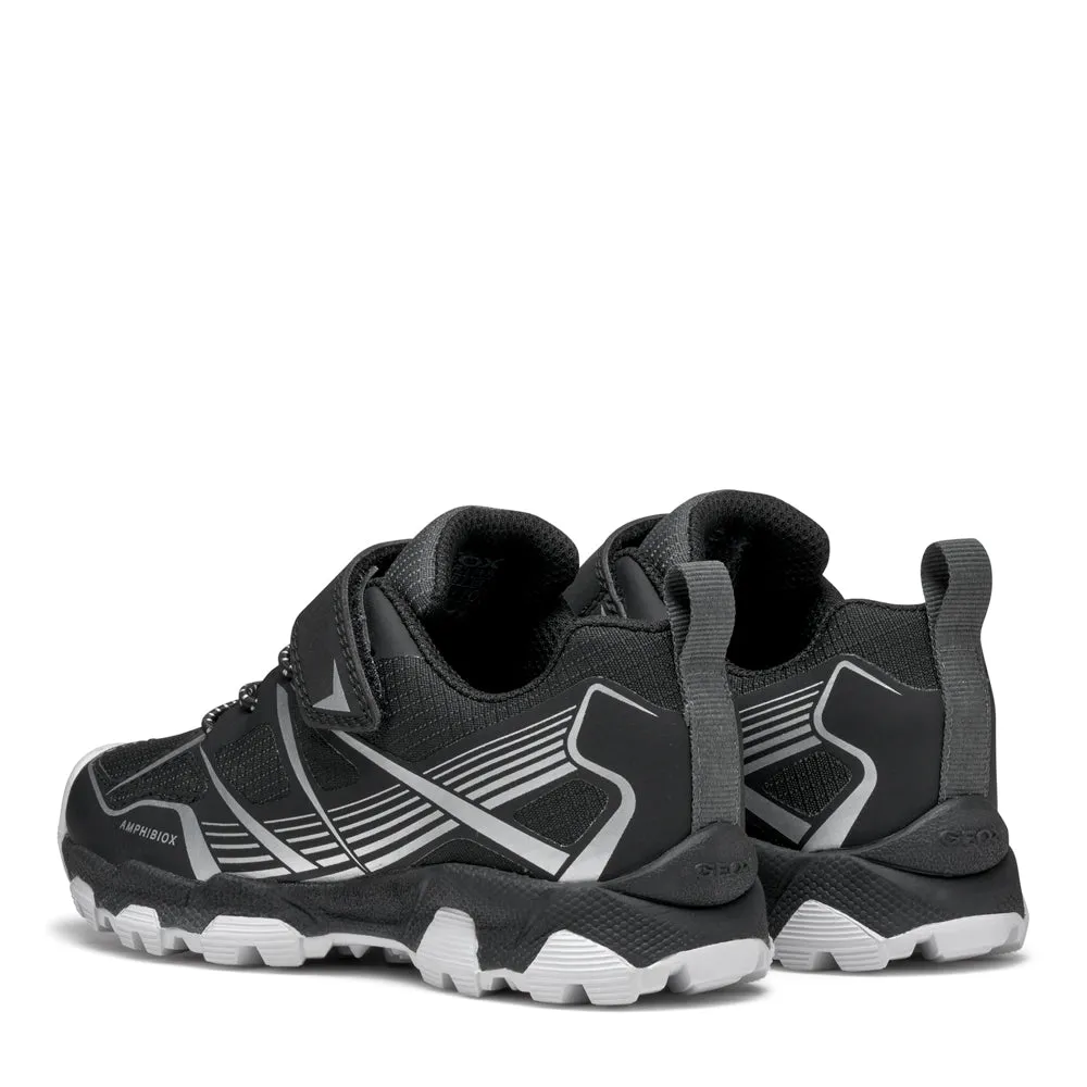Geox J Magnetar B.B ABX A - NYL TPU - Black / Silver (Waterproof)