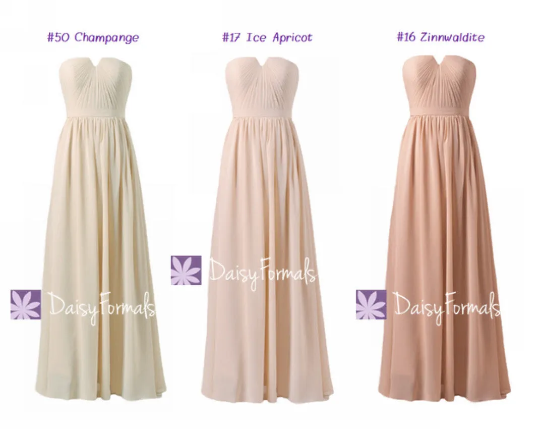 Mix Match Color Bridesmaids Dress Long Mix Match Bridal Party Dress (BM10823L)
