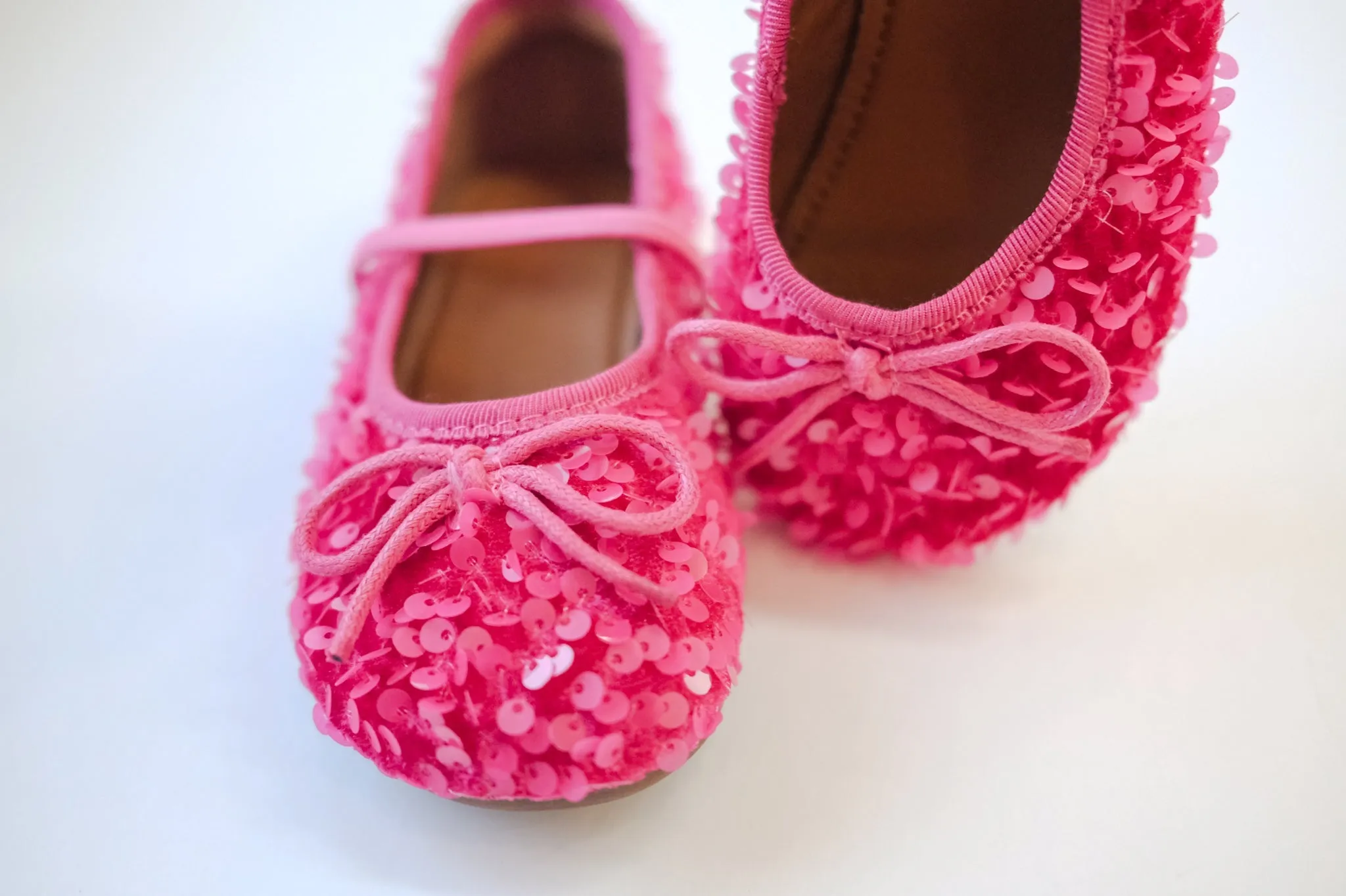 Sequin Ballet Flats - Pink